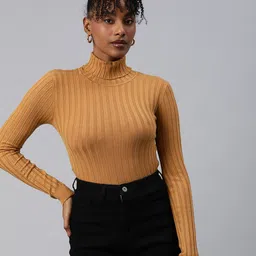 London Rag Turtle Neck Ribbed Pullover-image-63