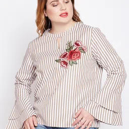 Style Quotient Women White Striped Top-picture-30