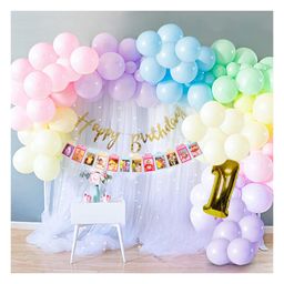 Special You 1st Birthday Decoration DIY Combo Kit 1st Birthday  Theme with Net Curtain Gold- Pack of 61 Items-picture-26