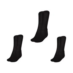 MUKHAKSH Men Pack Of 3 Solid Calf -Length Socks-image-81