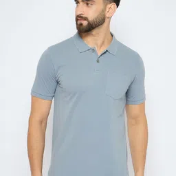 AXMANN Men Solid Polo Collar Cotton T-shirt-picture-35