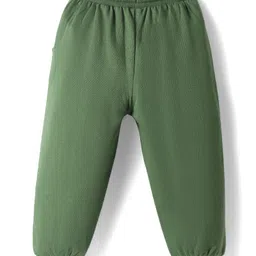 babyhug marvel Babyhug MarvelTerry Knit Full Length Lounge Pant with Spider Man Graphics and Tape Detailing - Green image 2