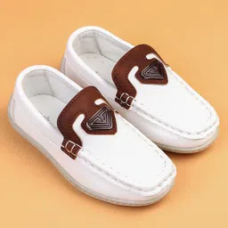 Cute Walk by Babyhug Slip On Solid Loafers - Beige image 2