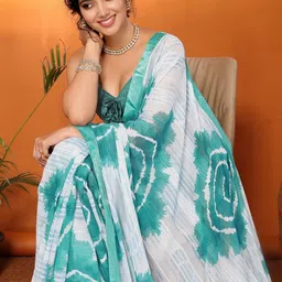 priyashi Tie and Dye Pure Georgette Saree image 3