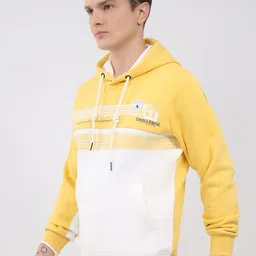 Monte Carlo Men Colourblocked Hooded Sweatshirt image 2