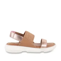 Catwalk Women's Tan Sling Back Wedges-image-15