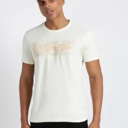 Lee White Cotton Slim Fit Printed T-Shirt-picture-28