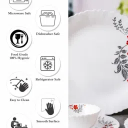 Cello Opal Glass Dinner Set of 18pcs CEL-DAZ-DS18-SCABLI-N image 4