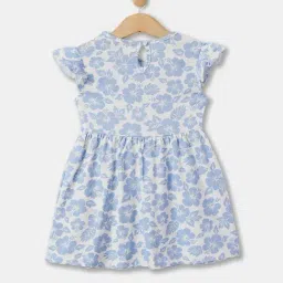 R&B Kids White Printed Regular Fit Dress image 2