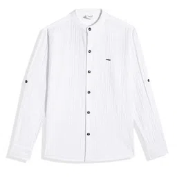 CAVIO Boys Solid Linen Blend Shirt-picture-40