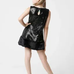 Kate & Oscar Kids Black Embellished Dress image 4