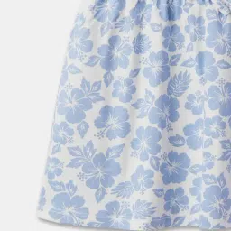 R&B Kids White Printed Regular Fit Dress image 4