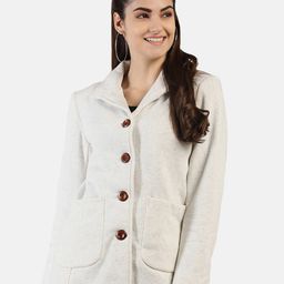 CHKOKKO Spread Collar Fleece Single-Breasted Overcoat-picture-42