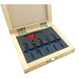 A.D INTERNATIONAL Indexable Turning Tool Set 10 mm Square Shank with TCMT16T304 Carbide Cutting Tool Bit in Fitted Box for Lathe Metalworking Machine Tools, C6-RGBO-DHFI (Pack of 5) image 2