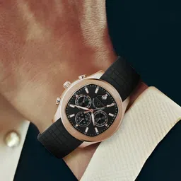 CARLINGTON Men Dial & Straps Analogue Multi Function Watch Legacy 9999 Rose Black_2 image 2