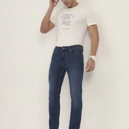 Greenfibre Men Slim Fit Light Fade Stretchable Jeans image 4