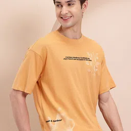 Mast & Harbour Men Printed Relaxed Fit T-shirt-picture-31