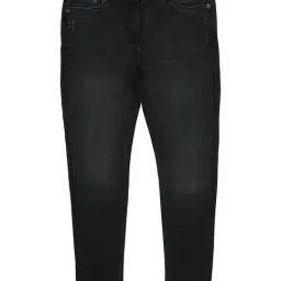 Peter England Girls Black Solid Jeans-picture-15