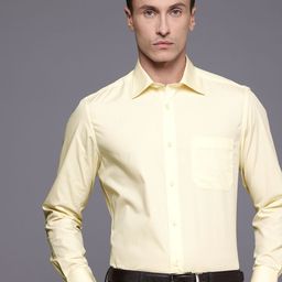 Louis Philippe Classic Fit Textured Pure Cotton Formal Shirt-picture-49