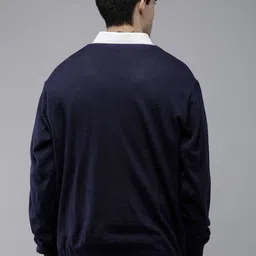 Park Avenue Solid V-Neck Reversible Pullover Sweaters image 2