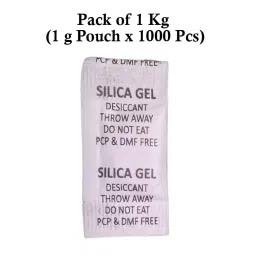 Ecofresh 1 g Silica Gel Granules in Paper Pouch White Color Desiccant for Absorbing Moisture (Pack of 1000 Pcs) image 2