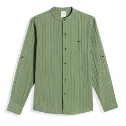 CAVIO Boys Solid Linen Blend Shirt-image-43