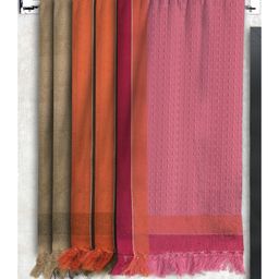 Athom Living 100% Premium Cotton Waffle Border Bath Towels Pack Of 5 - Multicolor-picture-10