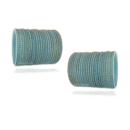 PRIYA KANGAN Turquoise Blue Alloy Bangle-image-50