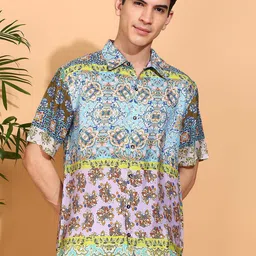 IKRASS Men Floral Printed Casual Shirt-image-98
