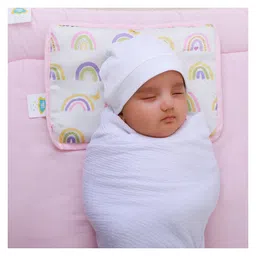 Fancy Fluff Organic Rai Pillow - Rainbow Dreams image 2