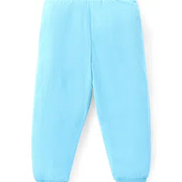 Babyhug Cotton Knit Full Length Lounge Pants with Vehicle Print Pack of 2 - Grey & Blue image 5