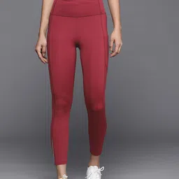 UNDER ARMOUR Women Maroon UA Fly Fast Ankle Tights image 2