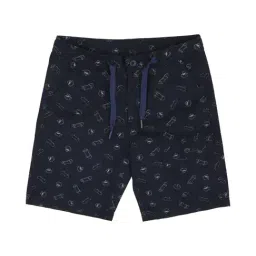 Peter England Kids Navy Printed Shorts-image-17