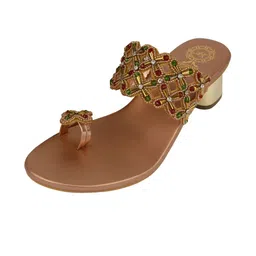 Solefoot Embellished Party Block Sandals image 4