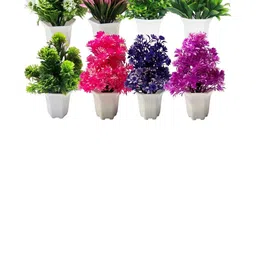 Dekorly Multi Plastic Artificial Flowers & Plants With Pot-image-28