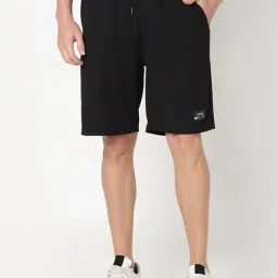 R&B Black Polyester Regular Fit Shorts-picture-10