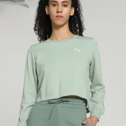 Puma Green Cotton Sports T-Shirt-image-2