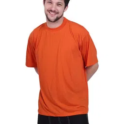 SONIBROS Men Solid Round Neck Cotton Oversized T-shirt-picture-30