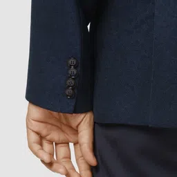 Ethnix by Raymond Solid Single-Breasted 3-Piece Formal Suits image 3