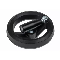 RS PRO Black Glass-Fibre Reinforced Technopolymer Hand Wheel, 100 mm diameter Model No 1612004 image 3