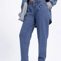 glitchez Women Urban Edge Barrel Fit Jeans-image-32