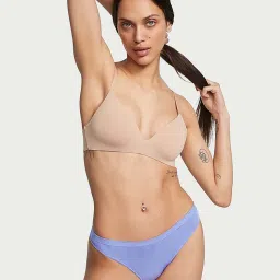 victoria's secret intimates Victoria's Secret Blue Seamless Rib Thong Panty-picture-14
