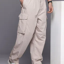 Louis Philippe Jeans Men Parachute Fit Trousers-picture-45