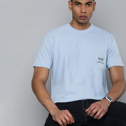 Flying Machine Drop-Shoulder Sleeves Pure Cotton Oversized T-shirt-picture-42