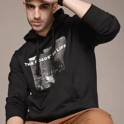 The Roadster Life Co. Graphic Printed Hooded Relaxed Fit Sweatshirt-picture-36