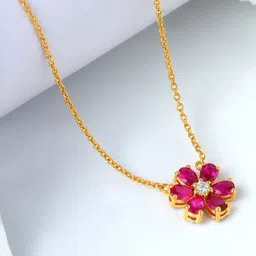 Zavya Sterling Silver Gold-Plated Necklace-picture-58