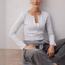 Trendyol Women V-Neck Regular Tops-picture-21