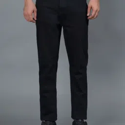 Red Tape Black Lightly Washed Regular Fit Jeans-image-99