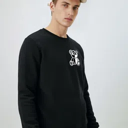 MaverIQ Men Graphic Printed Round Neck Pullover Sweatshirt image 4