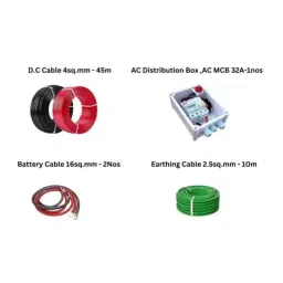 Whiteshark 2 kw Solar Off-Grid Installation Kit Plastic & Polymers 609x304x203 mm Multicolor Shape for Indoor & Outdoor, (Pack of 01 Pcs) image 3